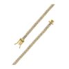 Size: 18 – Classic Miami Cuban White Pave Solid Chain in 14k Yellow Gold (4.00 mm)