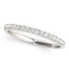 Size: 7.5 – 14k White Gold Diamond Scalloped Set Wedding Band (1/6 cttw)