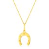 Size: 18” – 14K Yellow Gold Necklace with Horseshoe