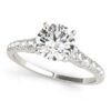 Size: 7.5 – 14k White Gold Diamond Engagement Ring With Single Row Band (1 3/4 cttw)
