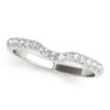 Size: 6.5 – 14k White Gold Pave Set Curved Diamond Wedding Band (1/5 cttw)