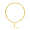 Size: 7.5” – 14k Yellow Gold Alternating Oval and Round Chain Bracelet with Toggle (3.90 mm)