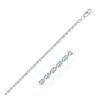 Size: 30” – Sterling Silver Diamond Cut Rope Style Chain (2.90 mm)