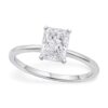Size: 3 – 1 1/2 Carat Radiant Lab Grown IGI G/VS1 Diamond Solitaire Ring in 14K White Gold