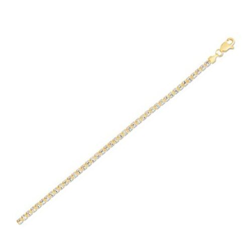 Size: 24 – Ice Barrel Chain in 14k Yellow Gold (2.70 mm)