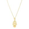 Size: 18” – 14k Yellow Gold High Polish Hamsa Amulet Necklace