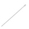 Size: 20 – Moon Cut Bead Chain in 14k White Gold (2.50 mm)