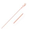 Size: 18 – 14k Rose Gold Round Wheat Chain (1.00 mm)