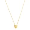 Size: 18” – 14k Yellow Gold High Polish Scribbles Heart Necklace