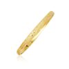 Size: 5” – 10k Yellow Gold Dome Childrens Diamond Cut Florentine Bangle