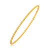 Size: 8” – 14k Yellow Gold Thin Textured Stackable Bangle
