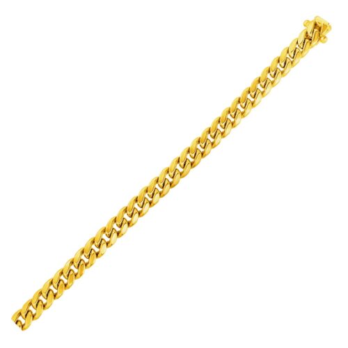 Size: 22” – 14k Yellow Gold Semi Solid Miami Cuban Chain (6.10 mm)