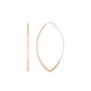 14k Rose Gold Polished Long Marquise Motif Earrings