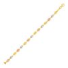 14k Tri Color Gold Mariner Link Bracelet (4.90 mm)