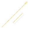 Size: 18” – Diamond Cut Bar Links Pendant Chain in Yellow Gold (1.30 mm)