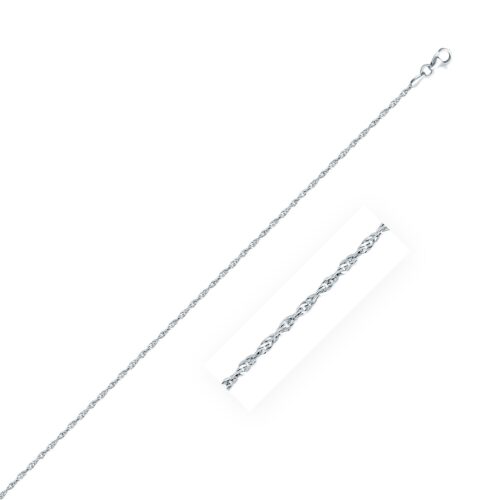 Size: 20” – Sterling Silver Singapore Style Chain (1.80 mm)