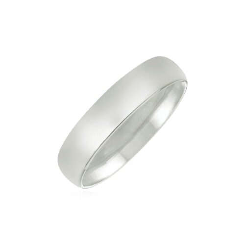 Size: 7 – 14k White Gold Comfort Fit Wedding Band(5.00 mm)