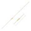 Size: 18 – Double Extendable Bead Chain in 14k Yellow Gold (1.00 mm)