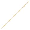 Size: 10” – 14k Yellow Gold Anklet with Fancy Diamond Shape Filigree Stations