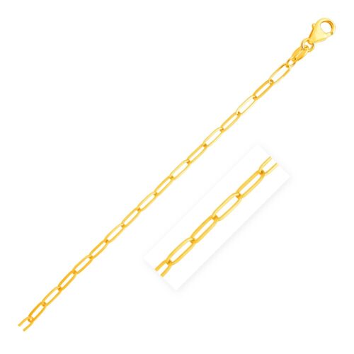 Size: 20” – 14K Yellow Gold Paperclip Chain (3.50 mm)