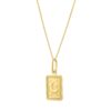 Size: 18 – Moon and Stars Necklace in 14K Yellow Gold