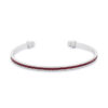 Channel-Set Garnet Cubic Zirconia Cuff