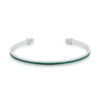 Channel-Set Emerald Green Cubic Zirconia Cuff