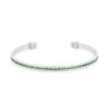 Channel-Set Peridot Green Cubic Zirconia Cuff