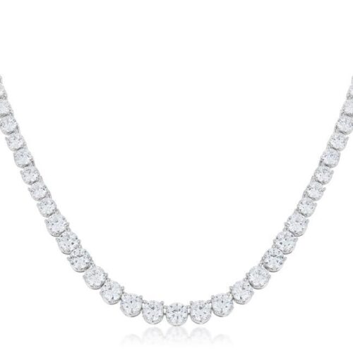 Graduated Cubic Zirconia Necklace