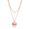 Delicate Rose Gold Plated Blessed Necklace