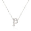 Micro-Pave Initial P Pendant