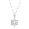 Stella 0.3ct CZ Rhodium Star Drop Necklace