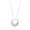 Holiday Wreath Clear Crystal Pendant