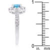 Bella Birthstone Engagement Ring in Blue
