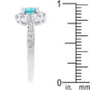 Bella Birthstone Engagement Ring in Blue