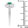 Bella Birthstone Engagement Ring in Green