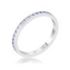 Teresa 0.5ct Light Lavender CZ Stainless Steel Eternity Band