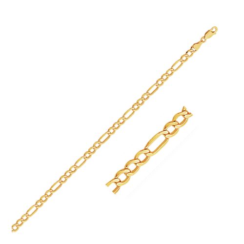 Size: 7” – 4.6mm 14k Yellow Gold Lite Figaro Bracelet