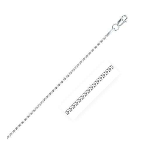 Size: 16” – 14k White Gold Franco Chain (1.20 mm)