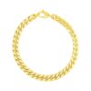 Size: 7.25” – 14K Yellow Gold Cuban Link Bracelet