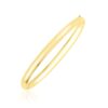 Size: 7” – 10k Yellow Gold Dome Style Shiny Bangle (3.30 mm)
