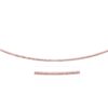 Size: 17” – 14k Rose Gold Necklace in a Round Omega Chain Style