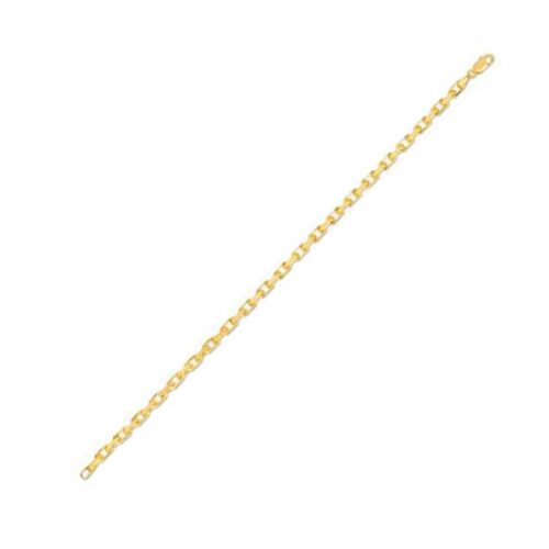 Size: 8.25 – 3.6mm 14k Yellow Gold French Cable Chain Bracelet