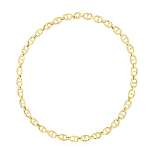 Size: 18” – 14k Yellow Gold High Polish Mariner Link Chain (8.80 mm)