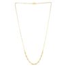 Size: 18 – 14k Yellow Gold Bead Paperclip Necklace
