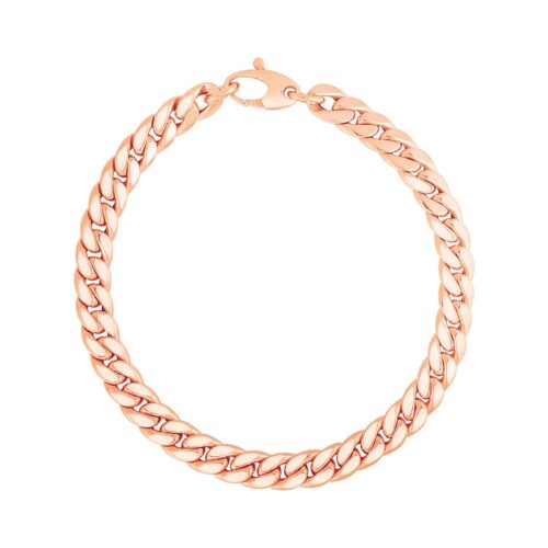 Size: 7.25” – 14K Rose Gold Cuban Link Bracelet