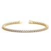 Size: 7 – Lab Grown Round Diamond Tennis Bracelet in 14k Yellow Gold (4 cctw F/G  VS2/SI1)